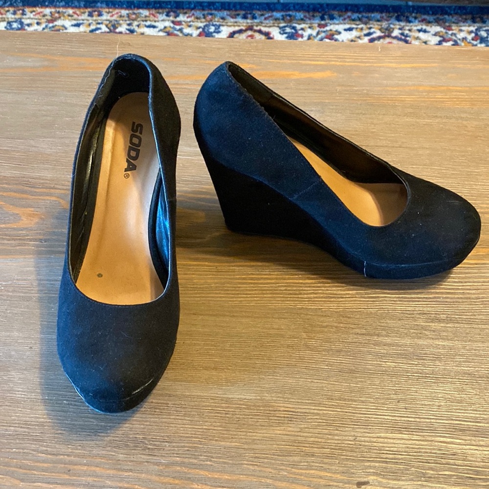 SODA wedge platform heels